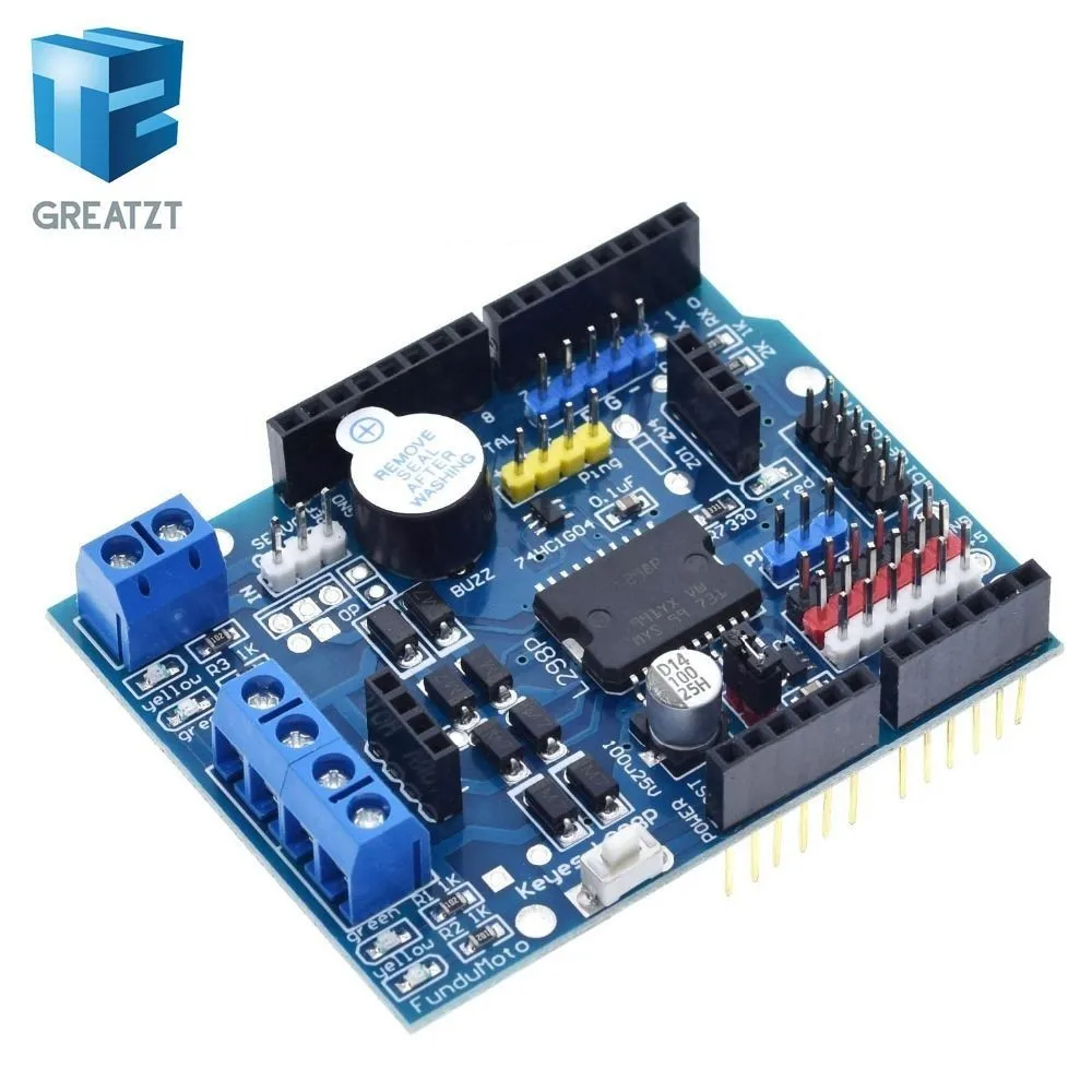GREATZT L298P контроллер скорости ШИМ двойной драйвер высокой мощности H bridge Bluetooth
