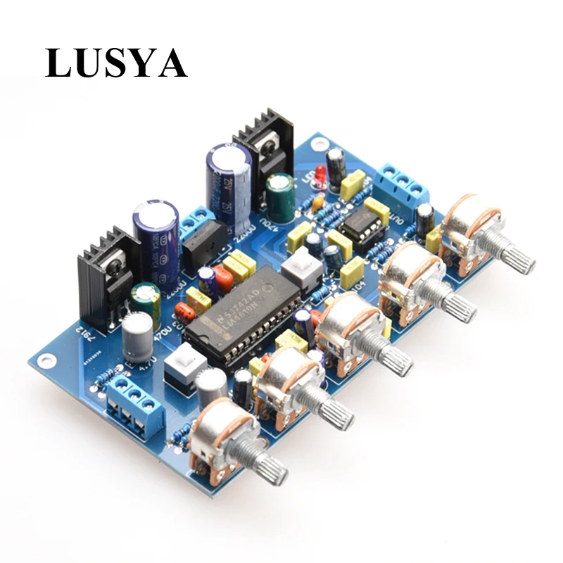 Lusya DIY Аудио Цифровой усилитель доска LM4610 мощность сабвуфера 2 канала предусилитель тональности + NE5532 D3