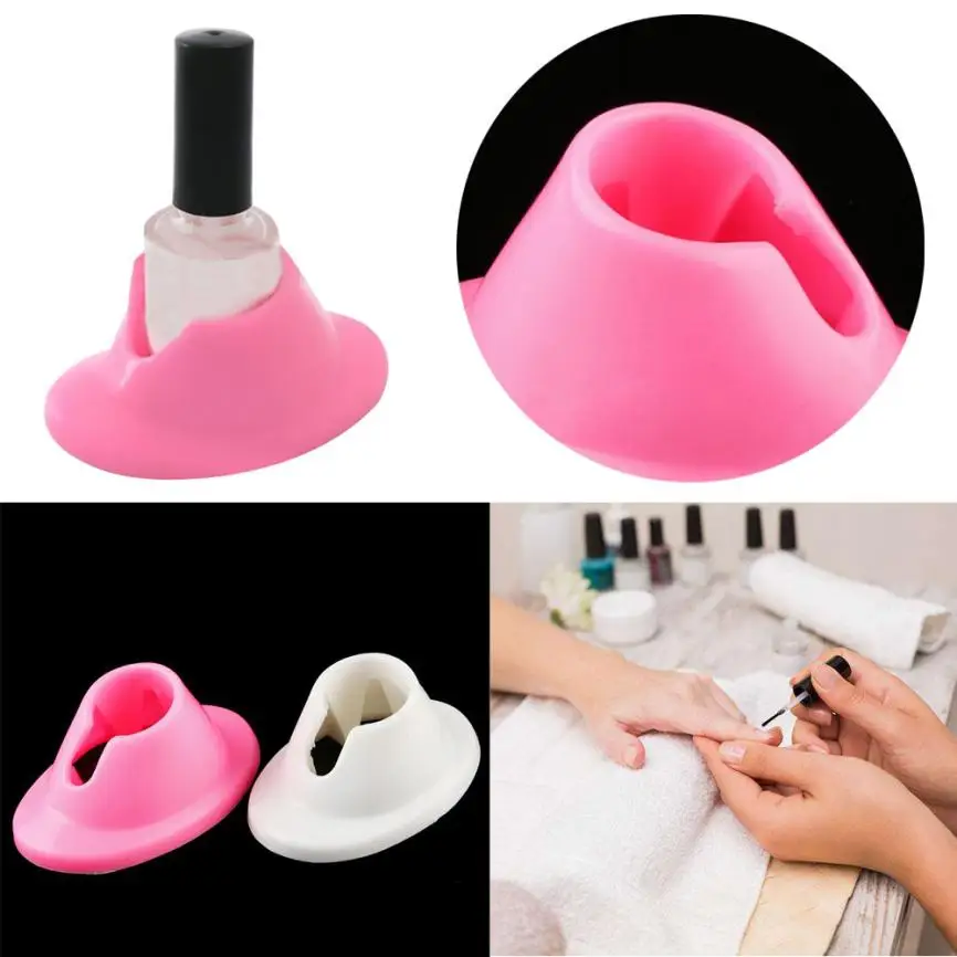 DIY резиновый держатель для гель лака ногтей дисплей Подставка бутылки с клеем
