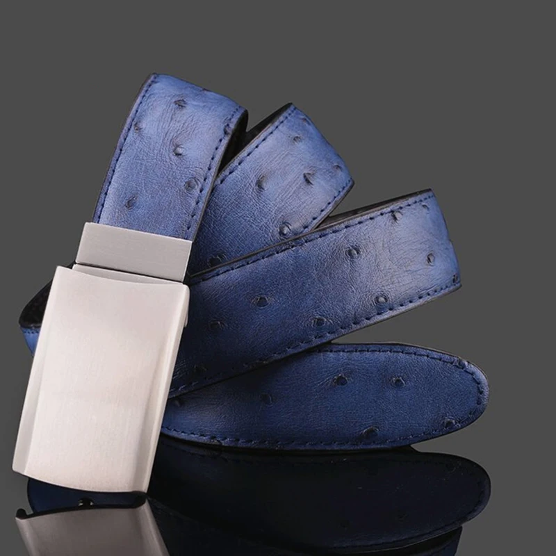 Известный дизайнерский ремень Роскошный мужской из натуральной страусиной кожи