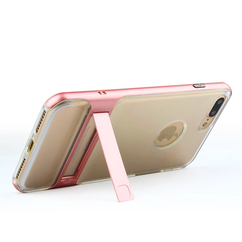 Фирменная Новинка 3D Подставки чехол для телефона iPhone 7 4.7 &quot PC + TPU ультра-тонкий