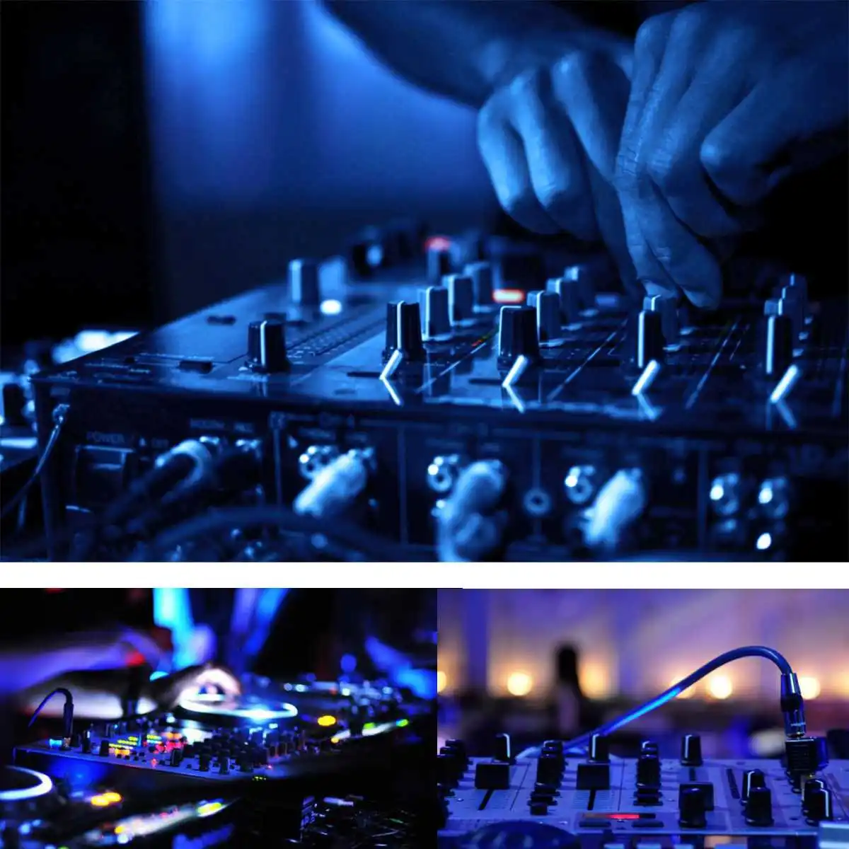 4 канальный аудио смеситель USB DJ микшерная консоль усилителя для караоке дома звук Системы цифровой мини-микрофон