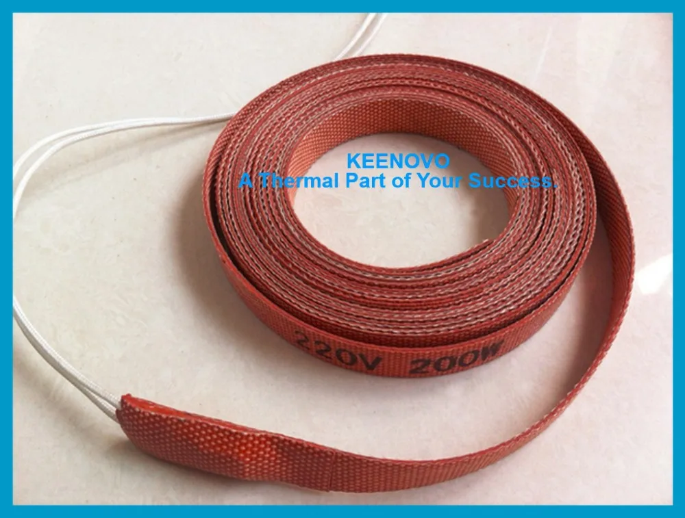 Silicone Pipe Heater, Tube Heating Tape, Heating Belt, Silicone Heating Element, 15*3000mm 200W@220V, Free Shipping