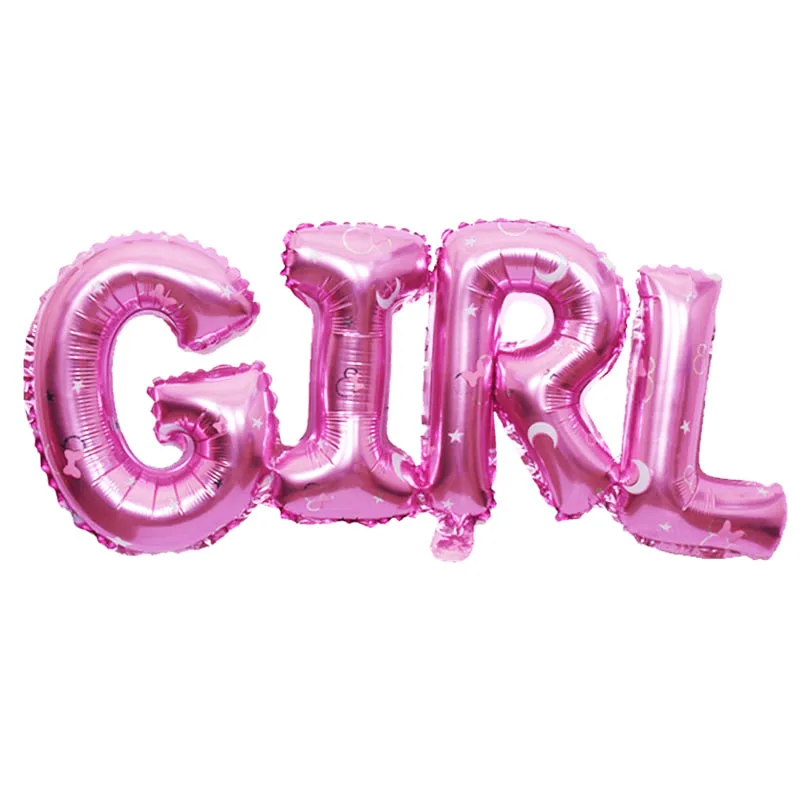 Boy girl connection Letter foil balloons children party decoration birthday inflatable Helium Balloon baby shower | Дом и сад