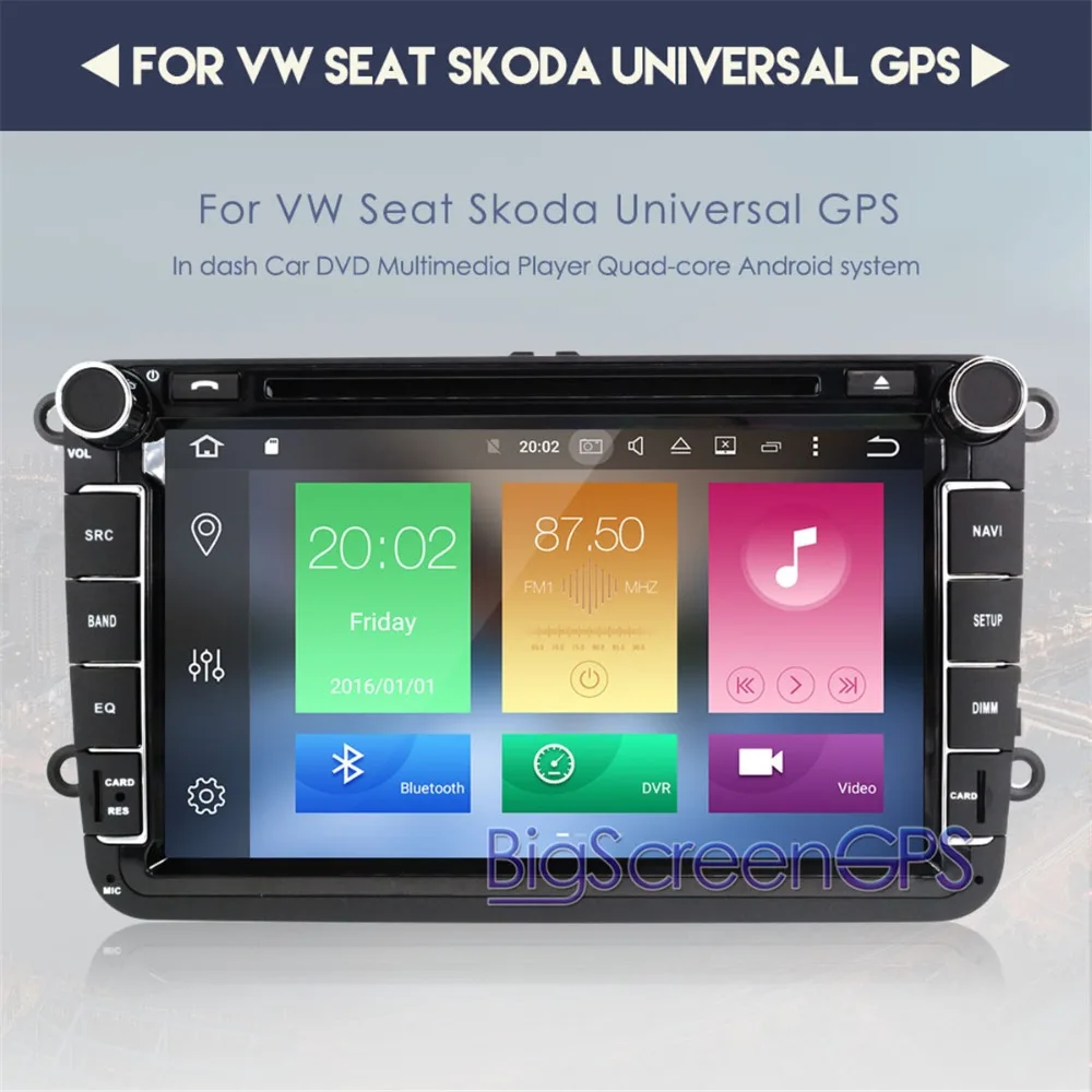 Автомобильный DVD плеер на Android 9 8 дюймов 4 Гб ОЗУ GPS навигация для Volkswagen golf passat tiguan