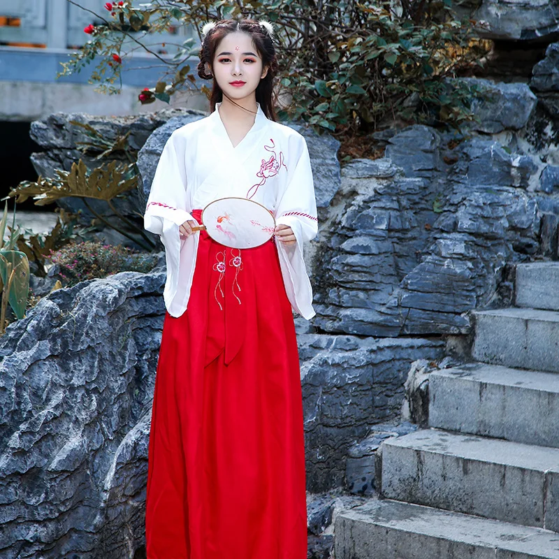 Юбка Han element ежедневный костюм ханьфу для студентов класса в китайском стиле лета