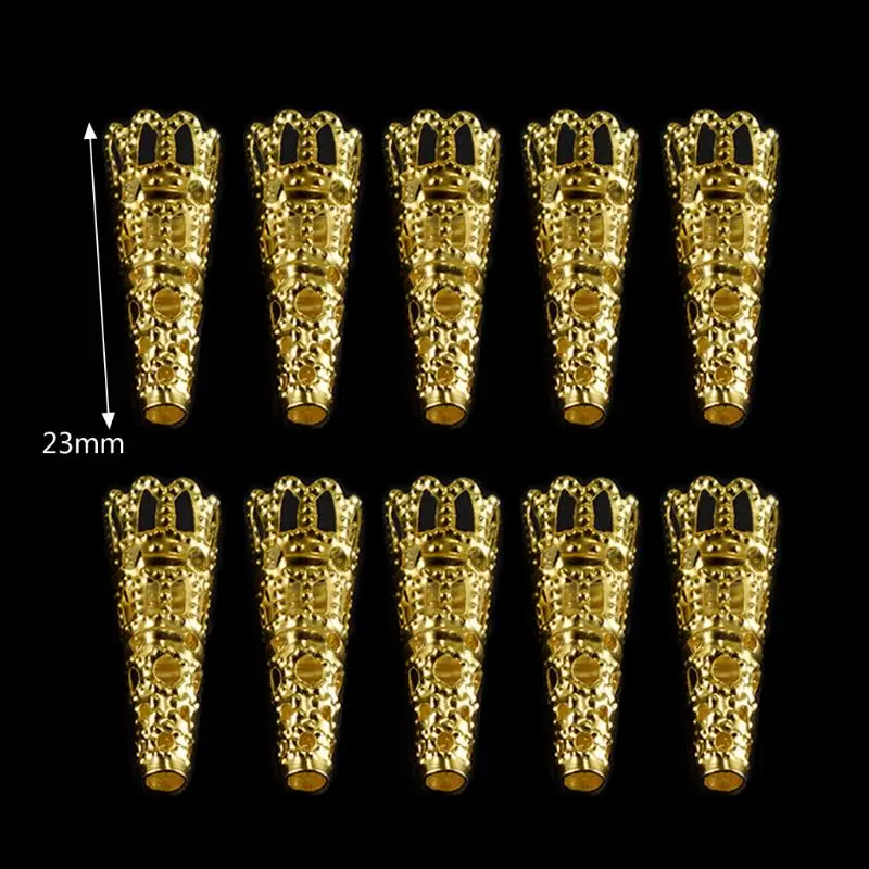 10 шт. искусственная резная смола подвеска-Маятник из хрусталя шапочка для