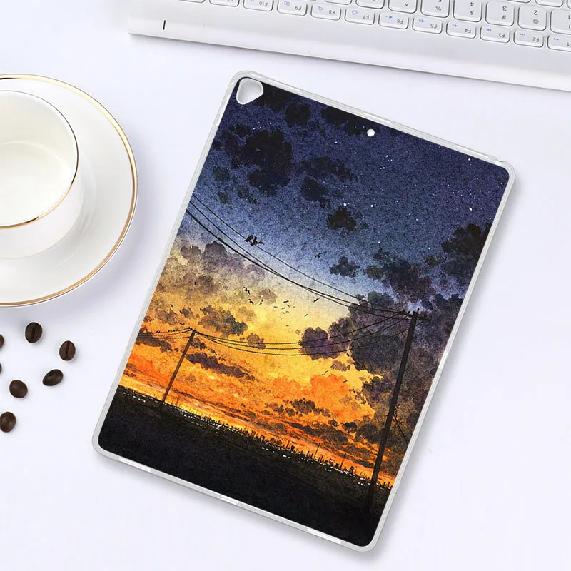 Чехол для планшета с рисунком для iPad Pro 12,9, чехол 2-го поколения 12,9 ''A1670 A1671 A1821, мягкие силиконовые чехлы с мультяшными животными - Цвет: Z007