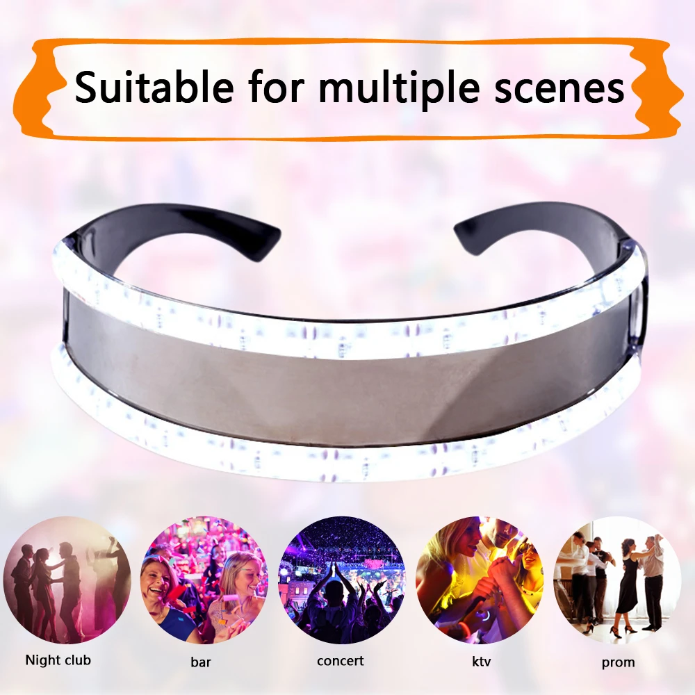 2019 новый флеш светодиодный люминесцентный очки светящиеся Рождество освещение