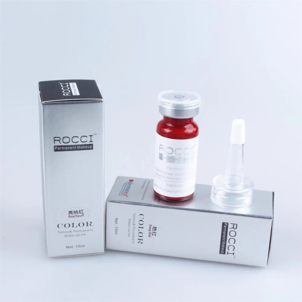 2 бутылки профессиональные перманентные чернила для татуировок бровей губ