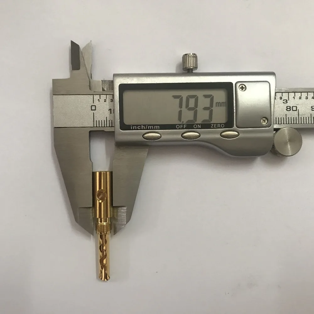 HiFi MPS Shark-0,6 HiFi динамик банан вилки из чистой меди аудио разъем 24 К позолоченный усилитель динамик разъем 1 шт