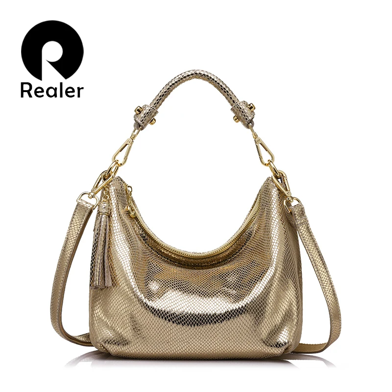 Сумка женская через плечо из натуральной кожи REALER сумочка для женщин|leather tote|genuine