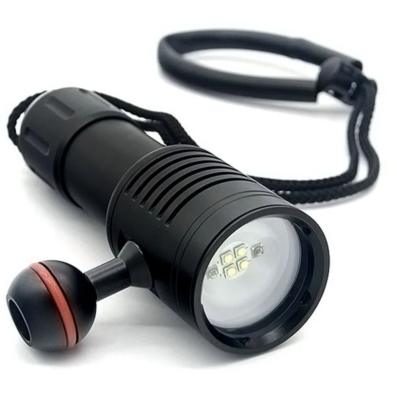 White and Red Solarstorm D02 XPG2 светодиодный подводный подводное плавание фонарик 100 м 3200 люмен светодиодный факел Водонепроницаемый Фонари a для дайвинга - Испускаемый цвет: White and Red