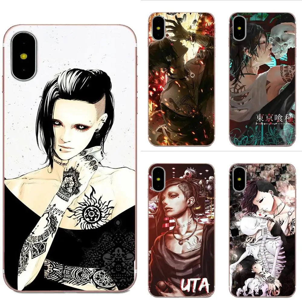 Окрашенные Tokyo Ghoul Uta для Galaxy J1 J2 J3 J330 J4 J5 J6 J7 J730 J8 2015 2016 2017 2018 mini Pro|Чехлы-накладки| |