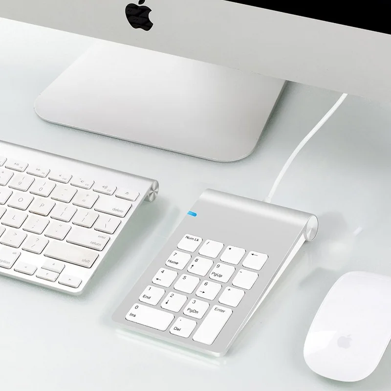 Портативная USB цифровая клавиатура ультра тонкая USB клавиатура Мини-Клавиатура Для iMac/MacBook Air/Pro ноутбука ПК ноутбука рабочего стола