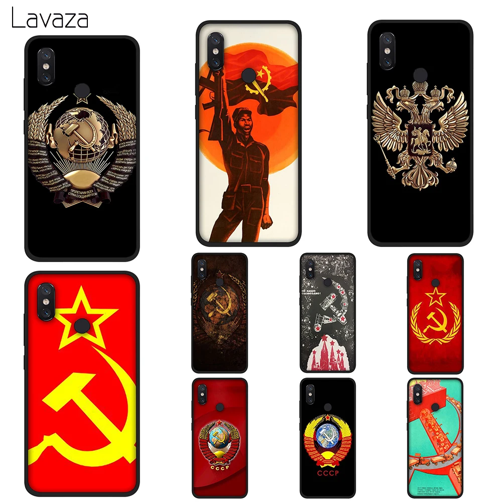 Lavaza Soviet Union USSR Grunge Soft TPU Case Cover for Xiaomi Mi 6 8 A2 Lite 9 Pro A1 Mix 2s Max 3 F1 Cases |