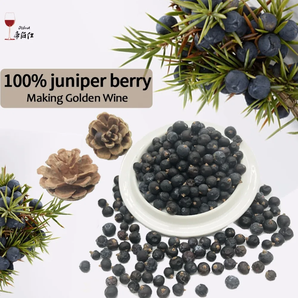 50 г ягоды Juniper используемые для вина алкоголя золотого цвета эфирное масло бренди