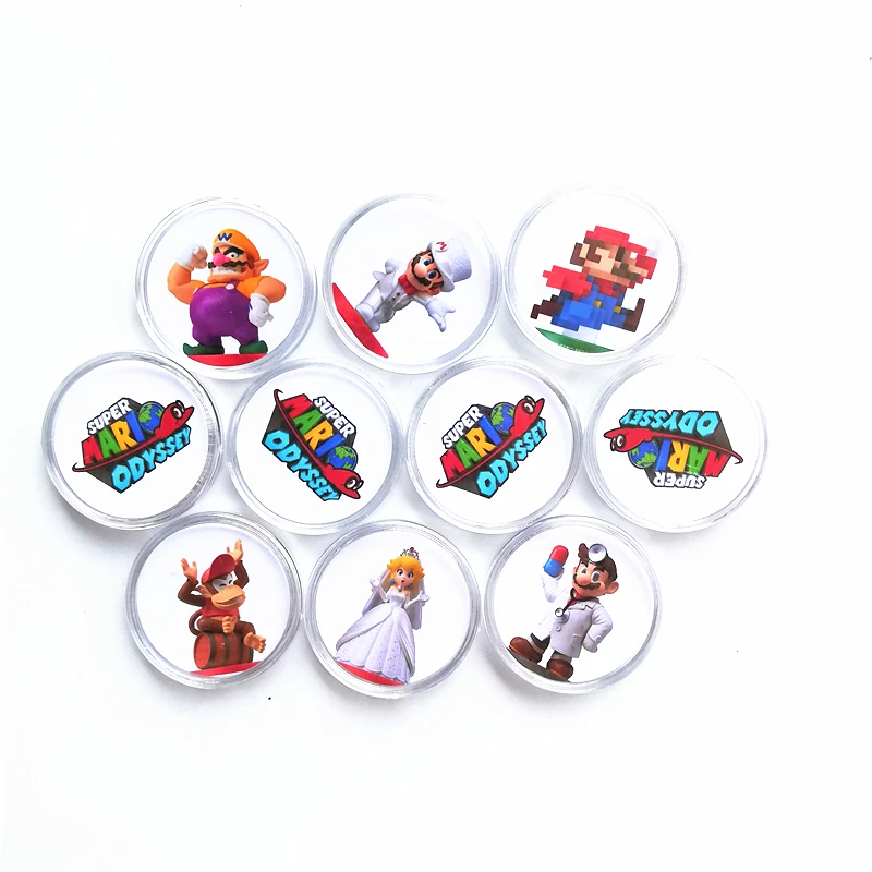 10 шт./лот полный набор игровая Карта Super Mario Odyssey NFC Ntag215 коллекция бирок для монет NS