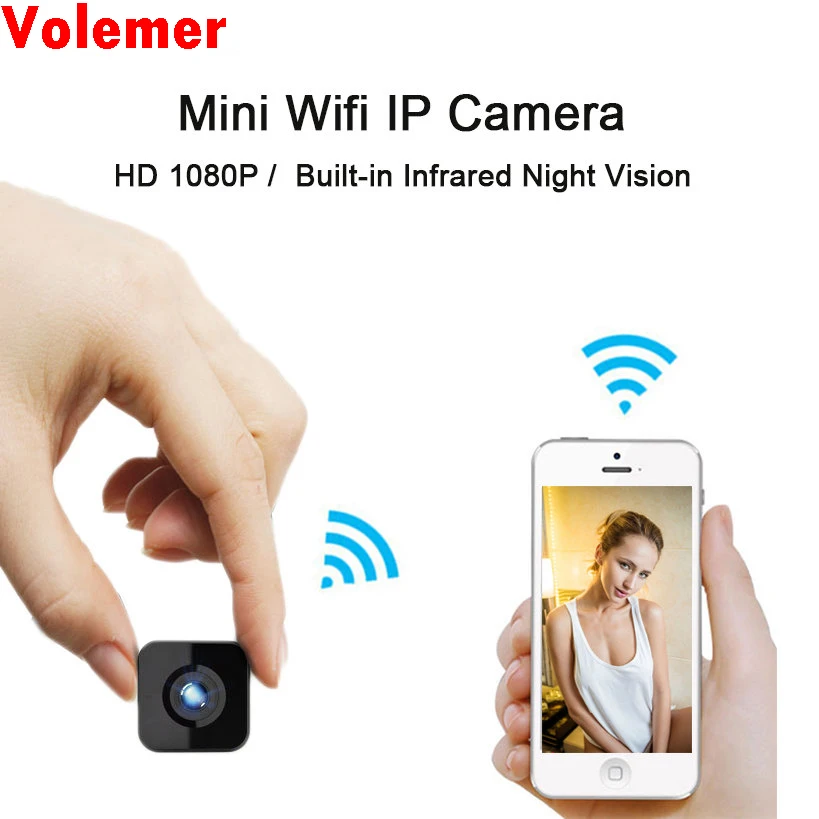 Мини Wi Fi IP Камера Ночное видение HD 1080 P мини видеокамера обнаружения движения