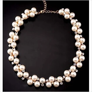 Оптовая продажа Модная бижутерия в форме звезды Поп все жемчужный чокер ожерелье