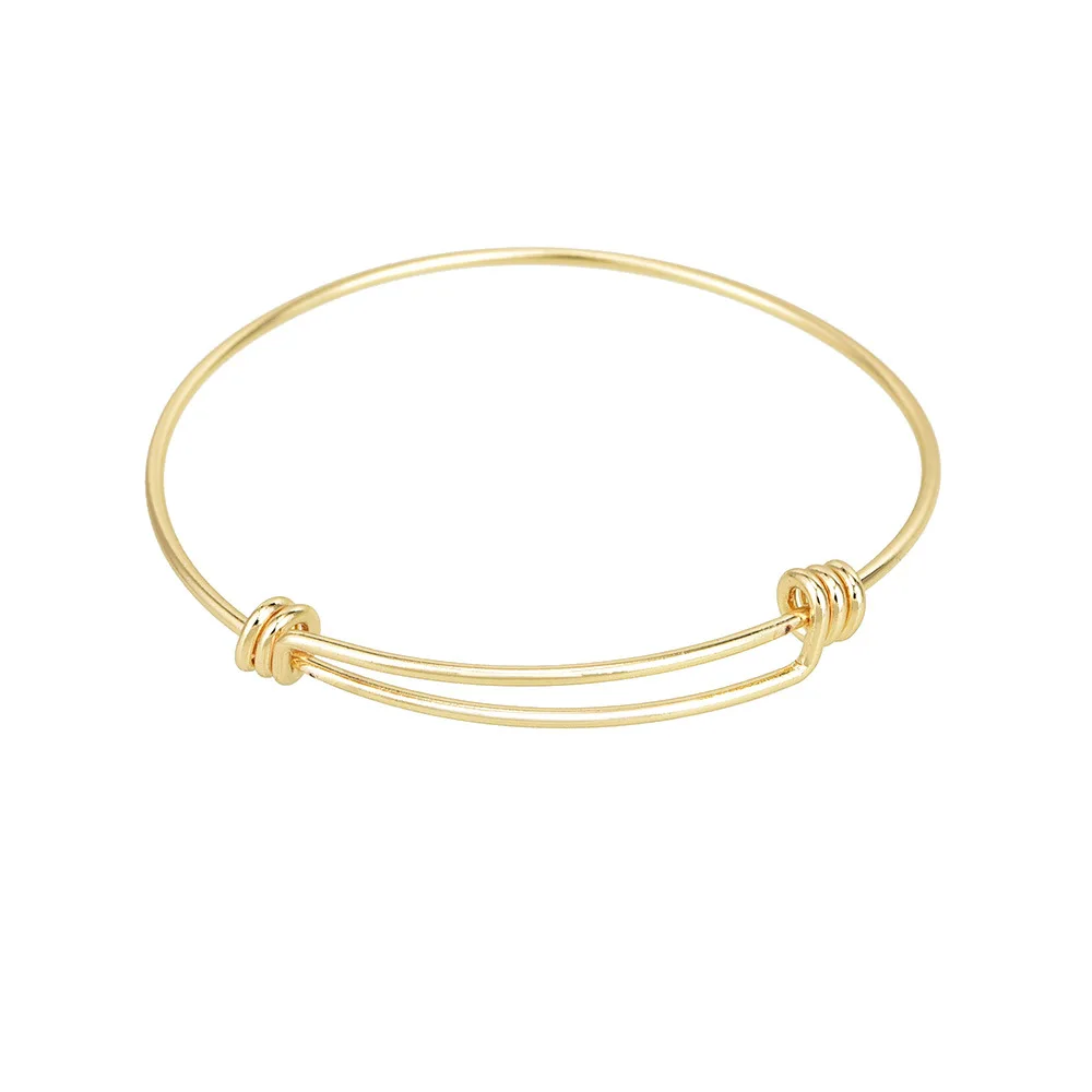 2 шт./компл. богемный ретро браслет с узлом Гладкий открытый золотой для женщин