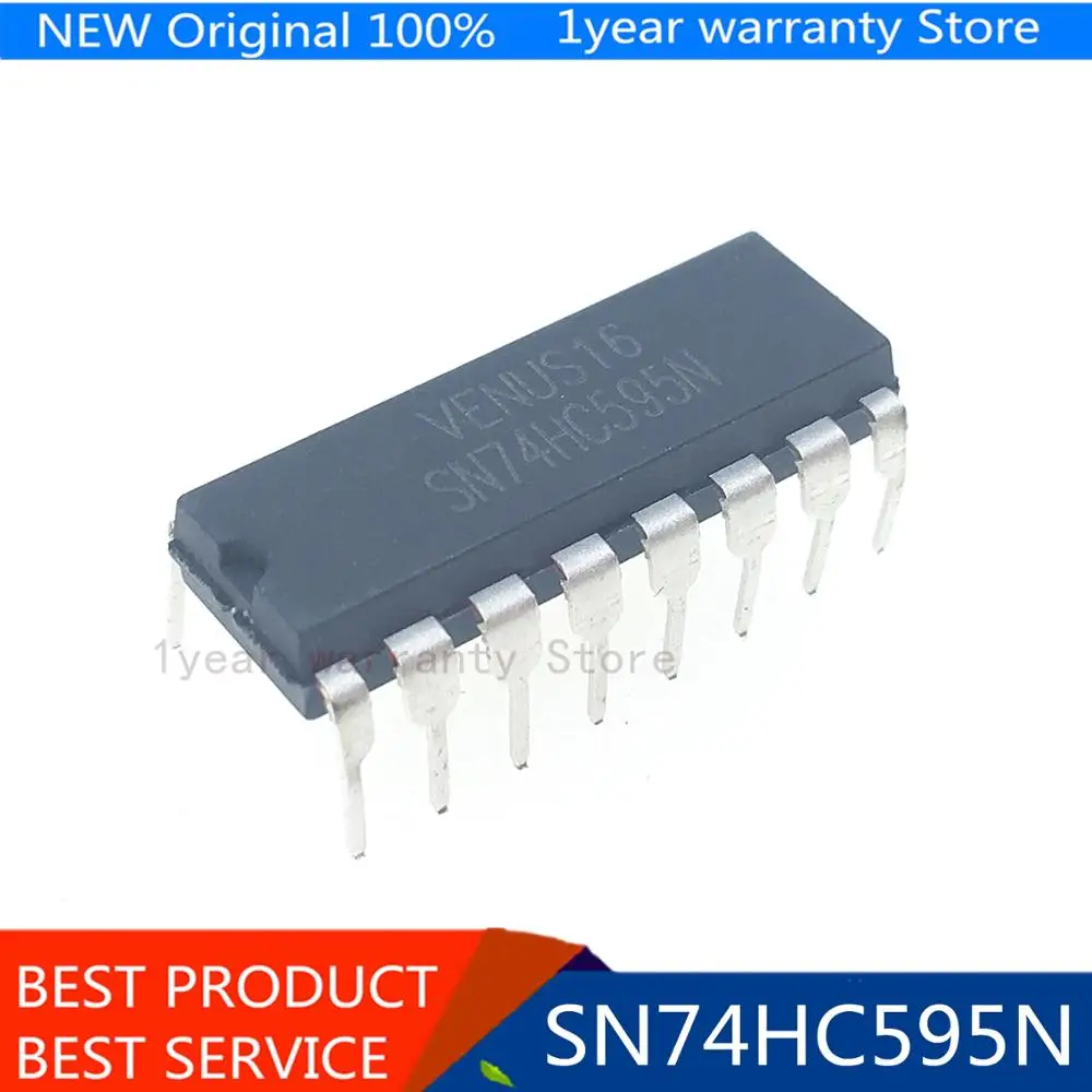 10 шт. Бесплатная доставка SN74HC595N SN74HC595 74HC595N 74HC595 DIP 16 регистры сдвига счетчика Tri State