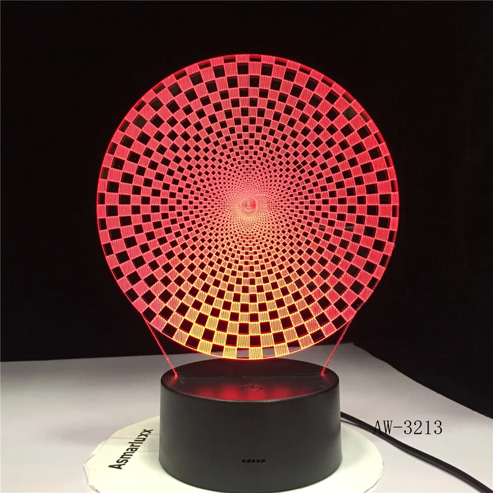 3D Красочные визуальные Led абстрактные новые формы ночные светильники Usb животные