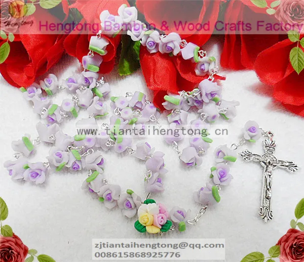 1 шт./компл. ручная работа Католическая Розария Красивое фиолетовое мягкое