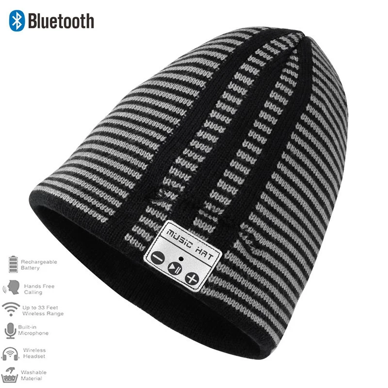 Рождественский подарок зимние спортивные беспроводные наушники Bluetooth 4 2 вязаные