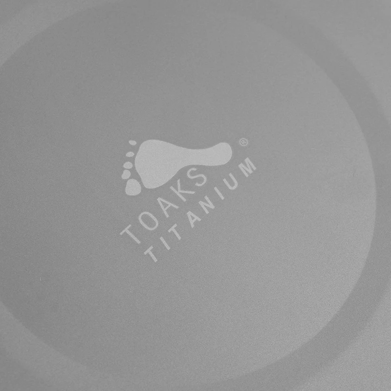 TOAKS PLT-190 Ультралегкая титановая пластина для походов на открытом воздухе, кухонная посуда, Экологичная кухонная утварь, поднос для посуды 61 г d190мм