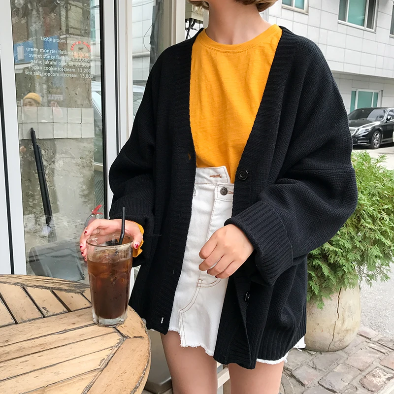 Свитера Женская одежда 2019 harajuku Корейский осень зима мода Ретро Милая ленивая