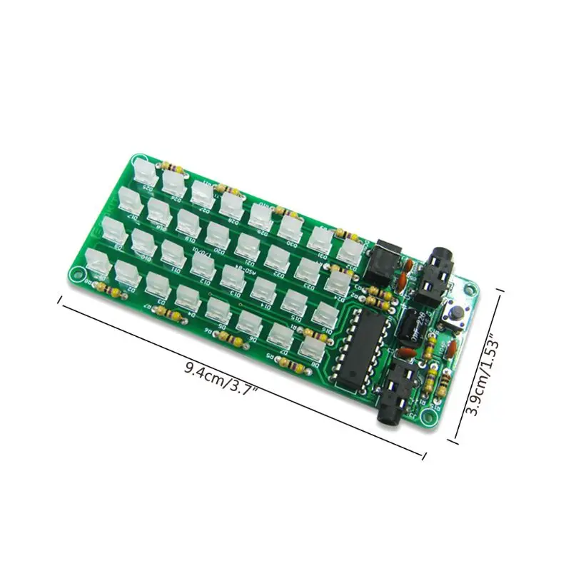 

1 Set ASD-84 Level Indicator Accessories Frequency Spectrum Kit Audio Music Voice DIY Kit Electronic Sensitive Tool MAR25