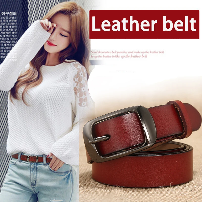 

[DWTS]belt female genuine leather belts for women designer brand luxury women ceinture femme cinturon mujer cinto feminino