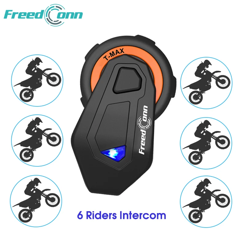 FREEDCONN T Max мотоциклетная bluetooth гарнитура для шлема Интерком громкой связью