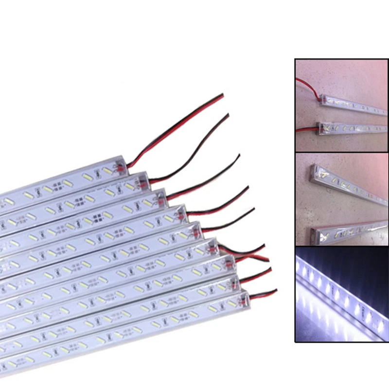 Супер яркая 50 см IP68 9 Вт SMD 7020 36 светодиодный белый жесткий светильник для бассейна