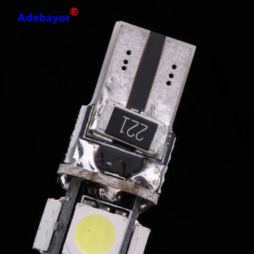 50 шт. T10 13 SMD 5050 Светодиодные лампы CANBUS без ошибок интерьер автомобиля 194 W5W led