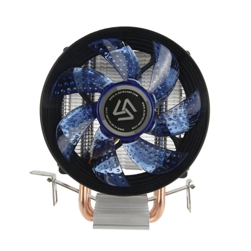 ALSEYE кулер для процессора 2 тепловой трубы cpu cooler 90мм вентилятора Intel 775/1151/1155/AMD