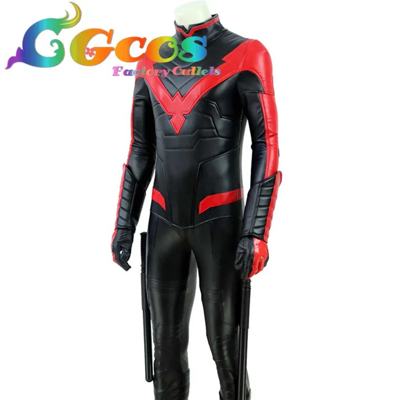 CGCOS Бесплатная доставка Бэтмен Arkham City Nightwing Дик Грейсон маскарадный костюм для