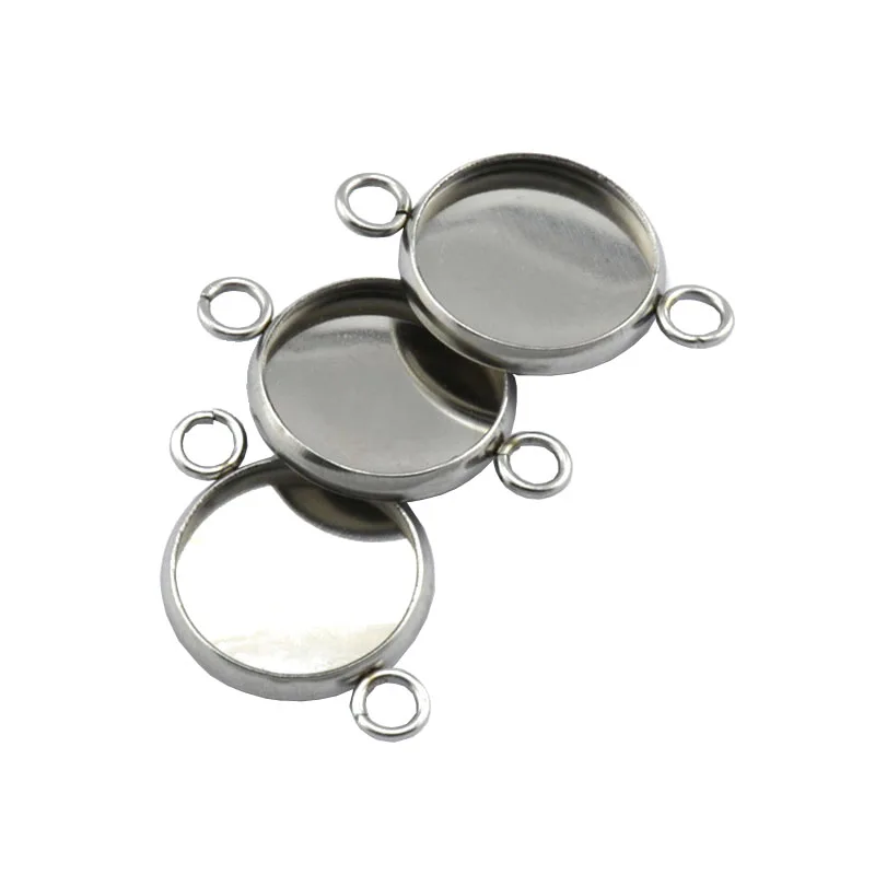 WIWI 20 шт./лот Inner6 30mm браслет из нержавеющей стали подвеска установка кабошоны дно