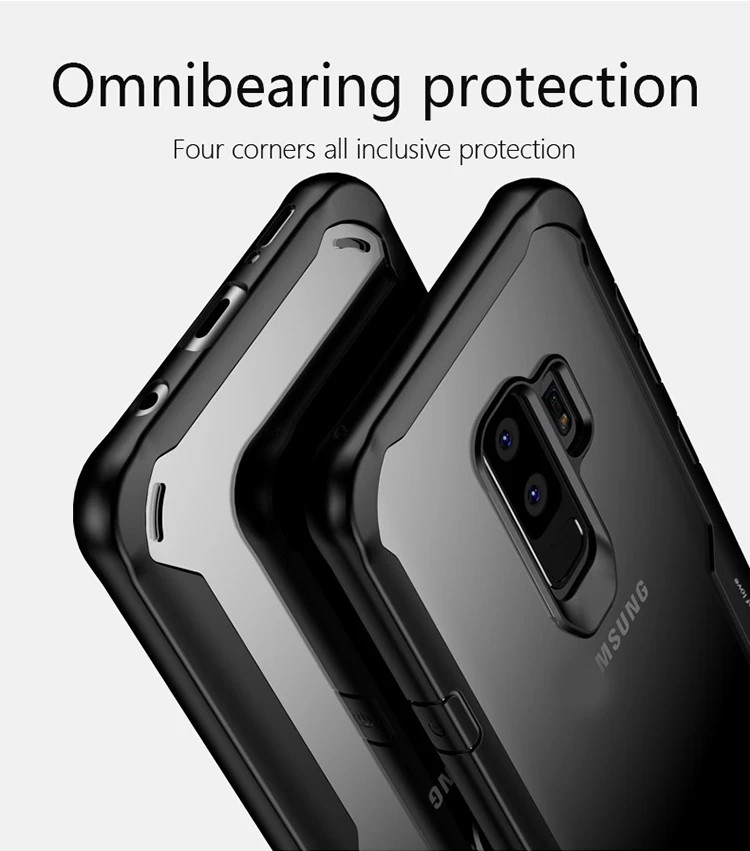 For Samsung Galaxy S9 Case Cover 118506 iPaky PC Hard + Silicone Bumper Phone Transparent Protective Shield |