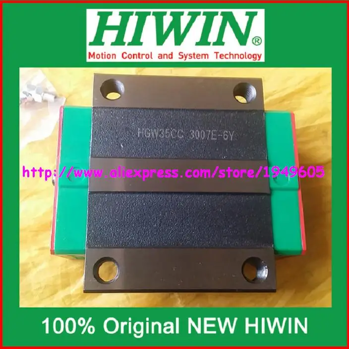 1 шт. HIWIN оригинальные блоки слайдера HGW35CC фланцевый линейный направляющий