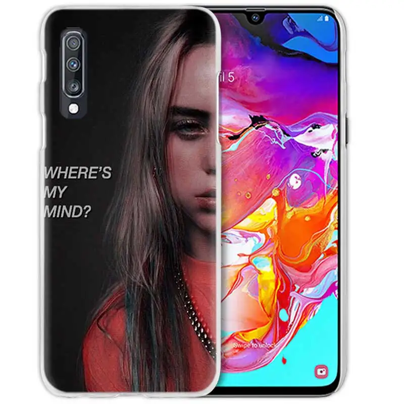 Billie Eilish музыка певица чехол для samsung Galaxy M40 A50 A80 A70 A60 A40 A30 A20e A10 J4 J6 плюс J8 жесткий чехол из ПК для телефона