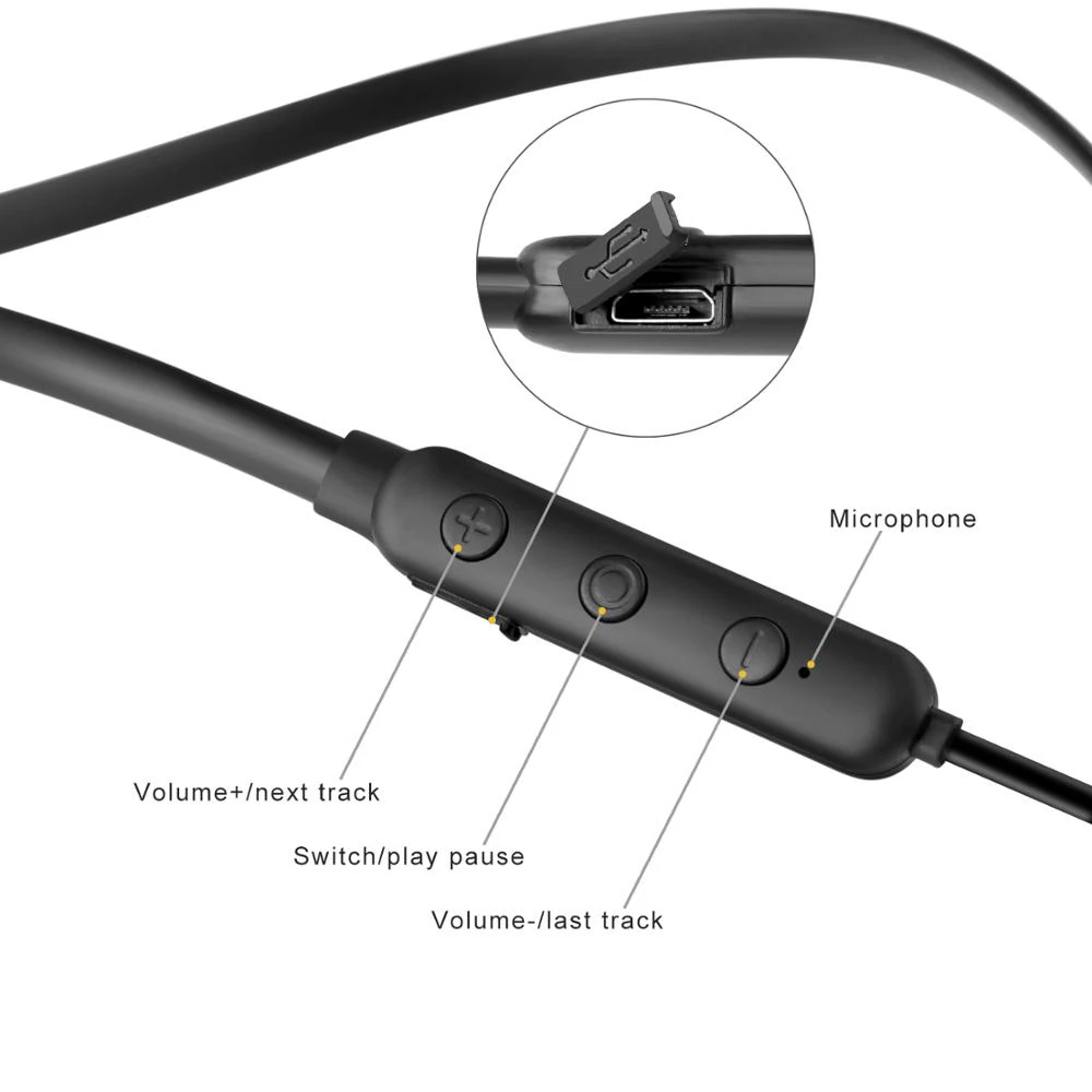 Новинка X7 беспроводные наушники Bluetooth спортивные V4.2 сзади на шее висят hi fi стерео