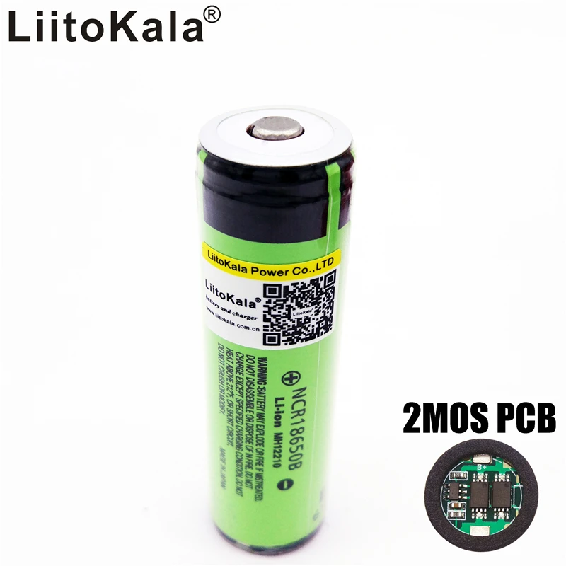 Литий ионный аккумулятор LiitoKala для NCR18650B 2019 18650 мАч 3400 в|Перезаряжаемые батареи| |