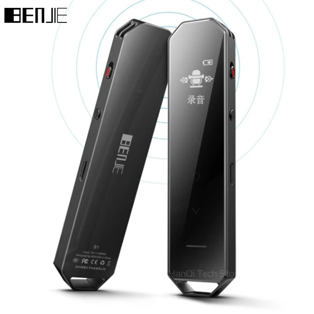 BENJIE S1 8G со встроенным громким динамиком Цифровой диктофон с длительной записью Профессиональный диктофон мини MP3 музыкальный плеер