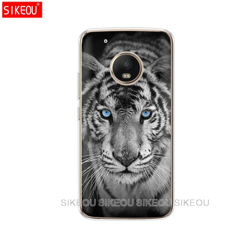 silicone case phone cover For Motorola Moto G6 G5 G5S Z2 Z3 PLAY PLUS X4 E4 E5 C soft tpu Cute tigon beast protective coque |