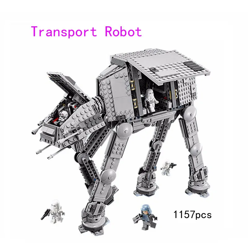 Звездные войны серии AT-AT транспорт панцирь Робот строительные блоки DIY Мини