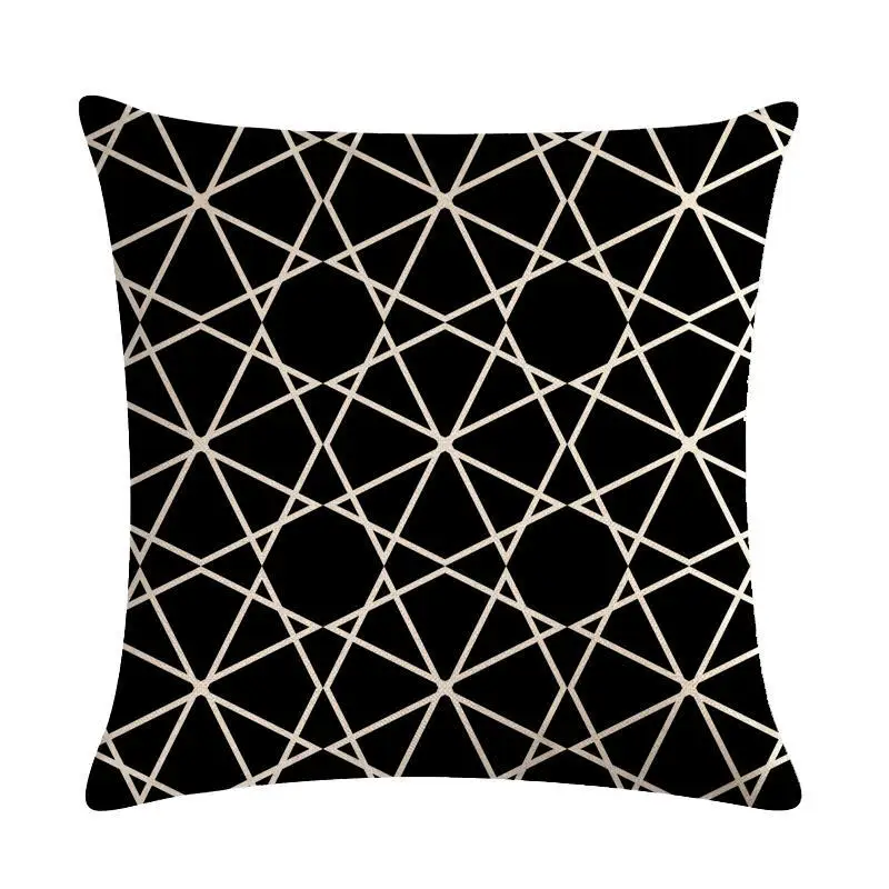 JAYQUERING Geometry Colorful Minimalist Pillow Case 45 * Vintage Creative Flax High Quality Cushions Home Bedding Set E426 | Дом и сад