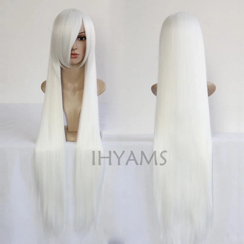 Парик для косплея Nurarihyon no Mag парик фестиваля вечерние шоу белый 100 см + шапочка