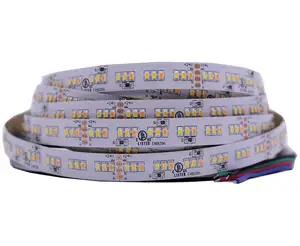 2216 CCT Трехцветная светодиодная лента DC24V, регулируемая CCT Светодиодная лента 252Ledm CRI90 меняющая цвет WW + NA + CW три цвета 5 мрулон